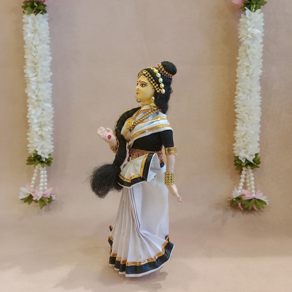 Handcrafted Kuchupudi Doll - Traditional Indian Classical Dance Figurine