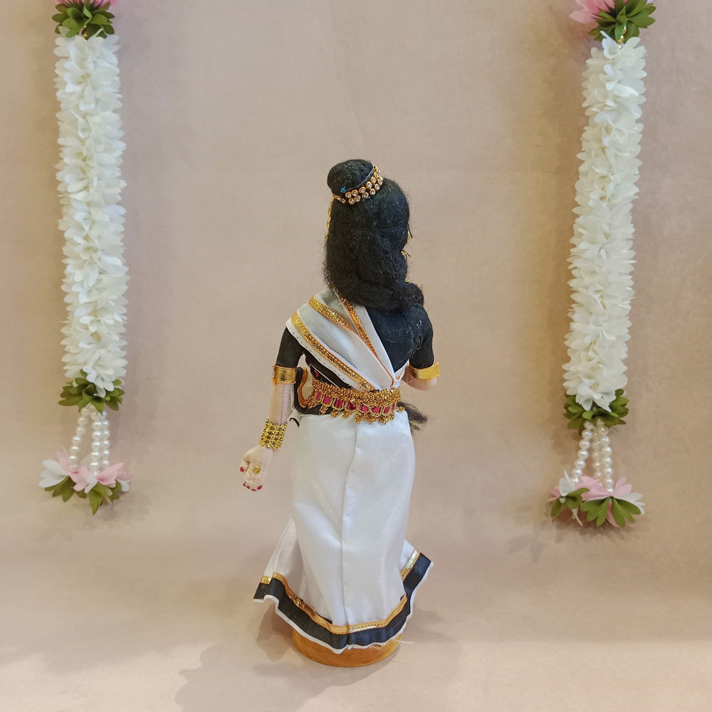 Handcrafted Kuchupudi Doll - Traditional Indian Classical Dance Figurine