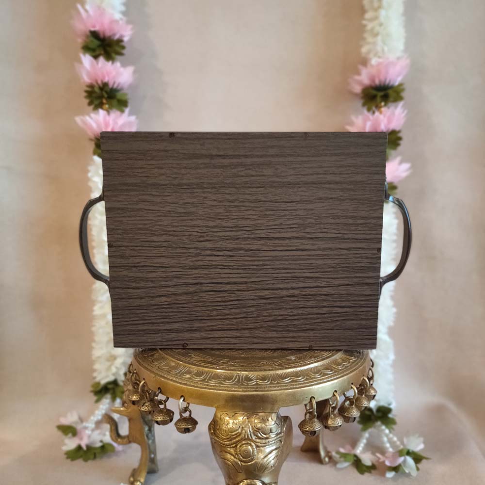 Twin Parrot Trays Maroon
