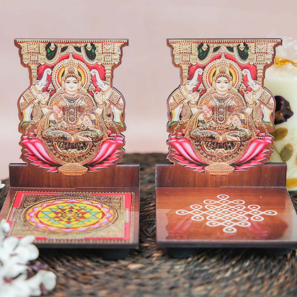 Gajalakshmi Diya Wall Stand