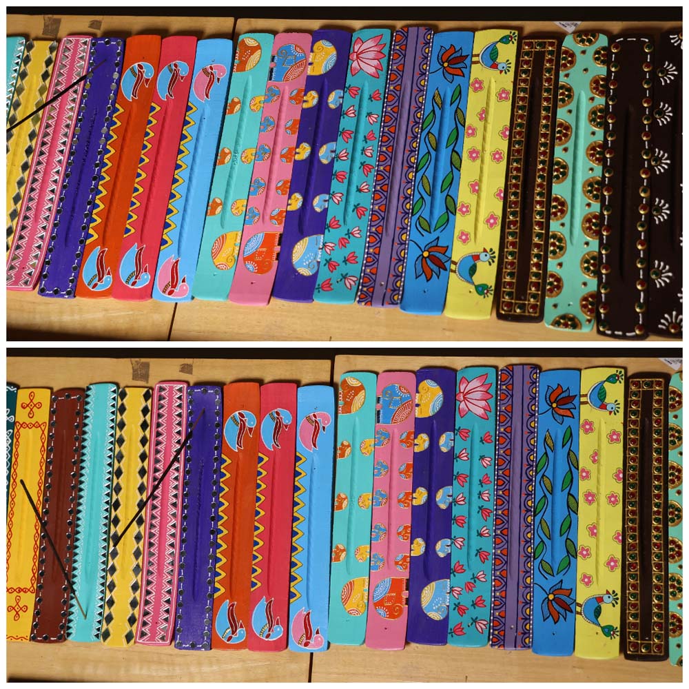 Kolam Incense Stick Holder Assorted Colours And Design/Styles Each