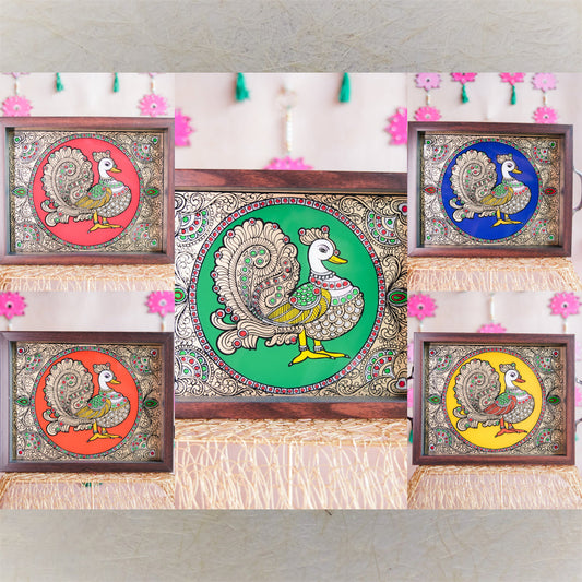 Annam Tray Handcrafted Decorative Tray With Majestic Annam Bird Motif