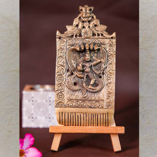 Kaliya Mardana Handcrafted Brass Comb