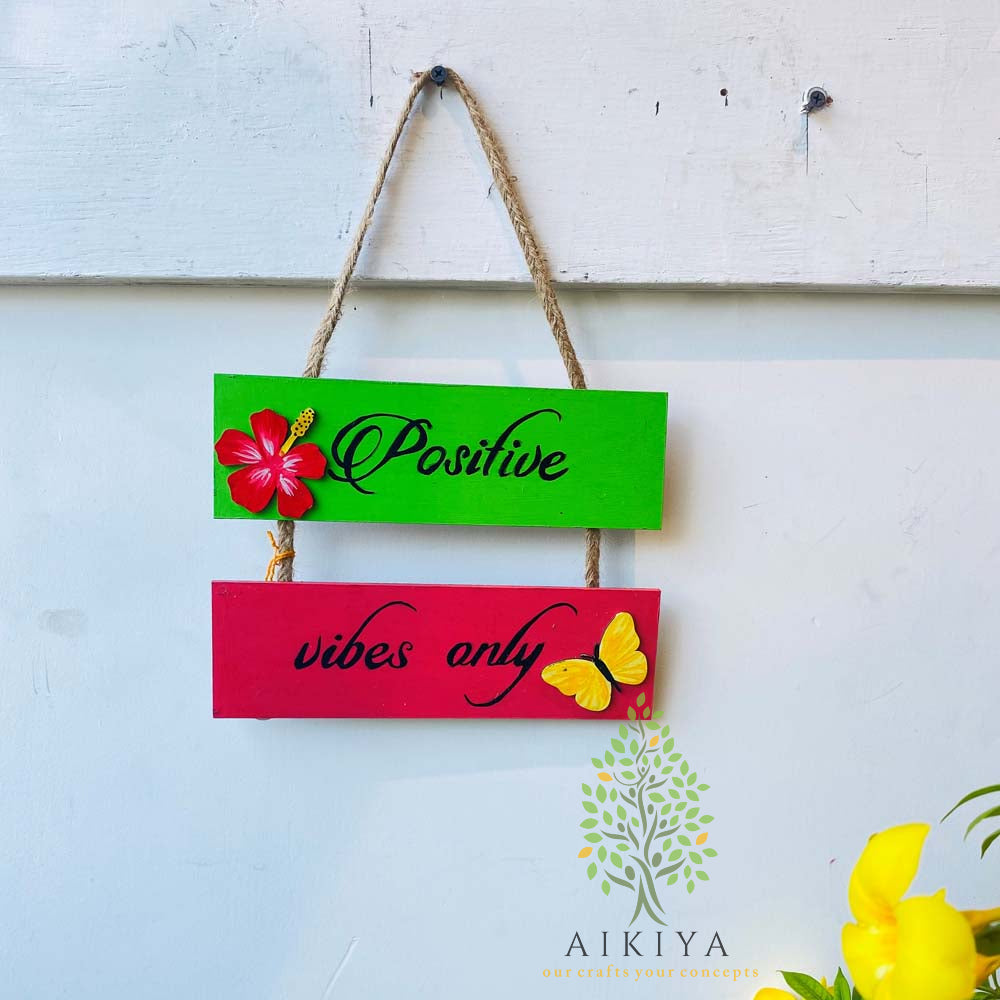 Wood Decor -Positive Vibes Only