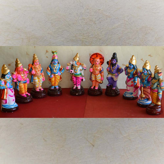 Navarathri Golu Doll Dasavatharam Set-Small