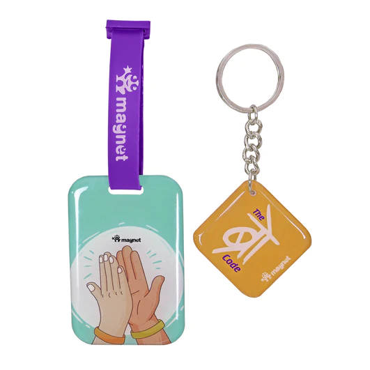 Bag Tag & Key Chain Abiding By The Bro Code