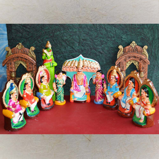 Navarathri Golu Doll Ravana Darbar Set