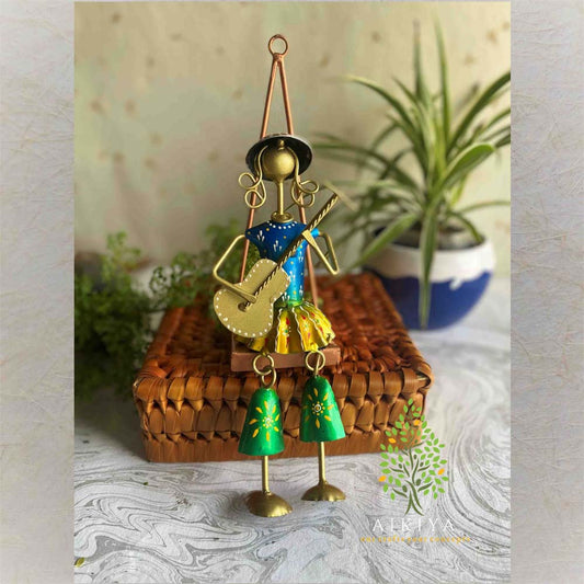 Girl With Guitar Jhula