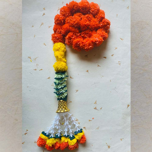Orange Marigold Tasselled String