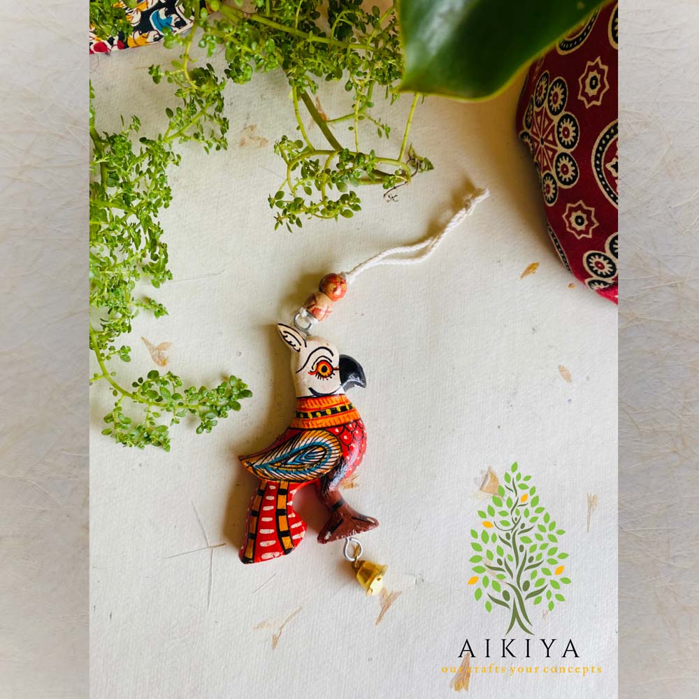 Red Parrot Hanging Ornament