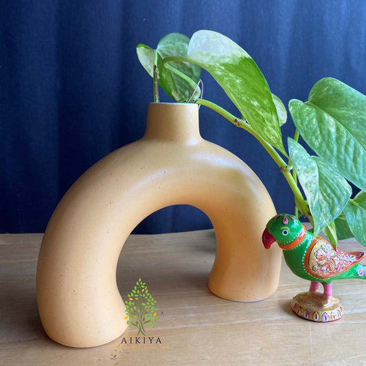 Half Ring Vase - Sandal