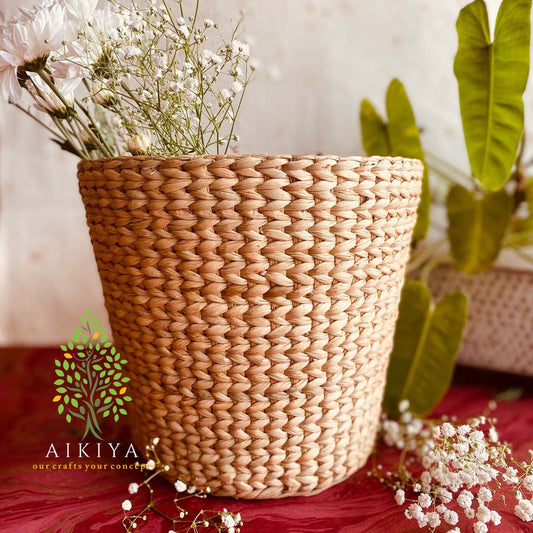 Round Base Kauna Grass Basket - Small