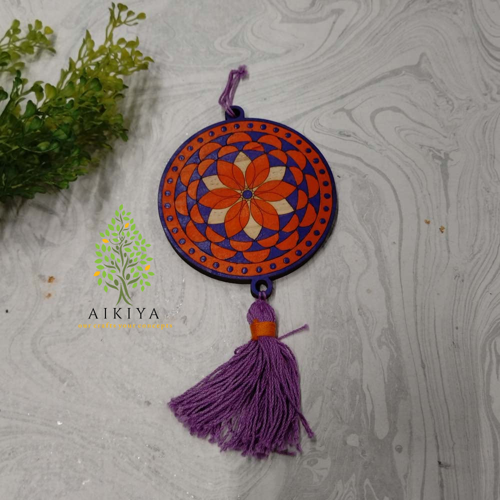Hanging Ornament - Red and Blue