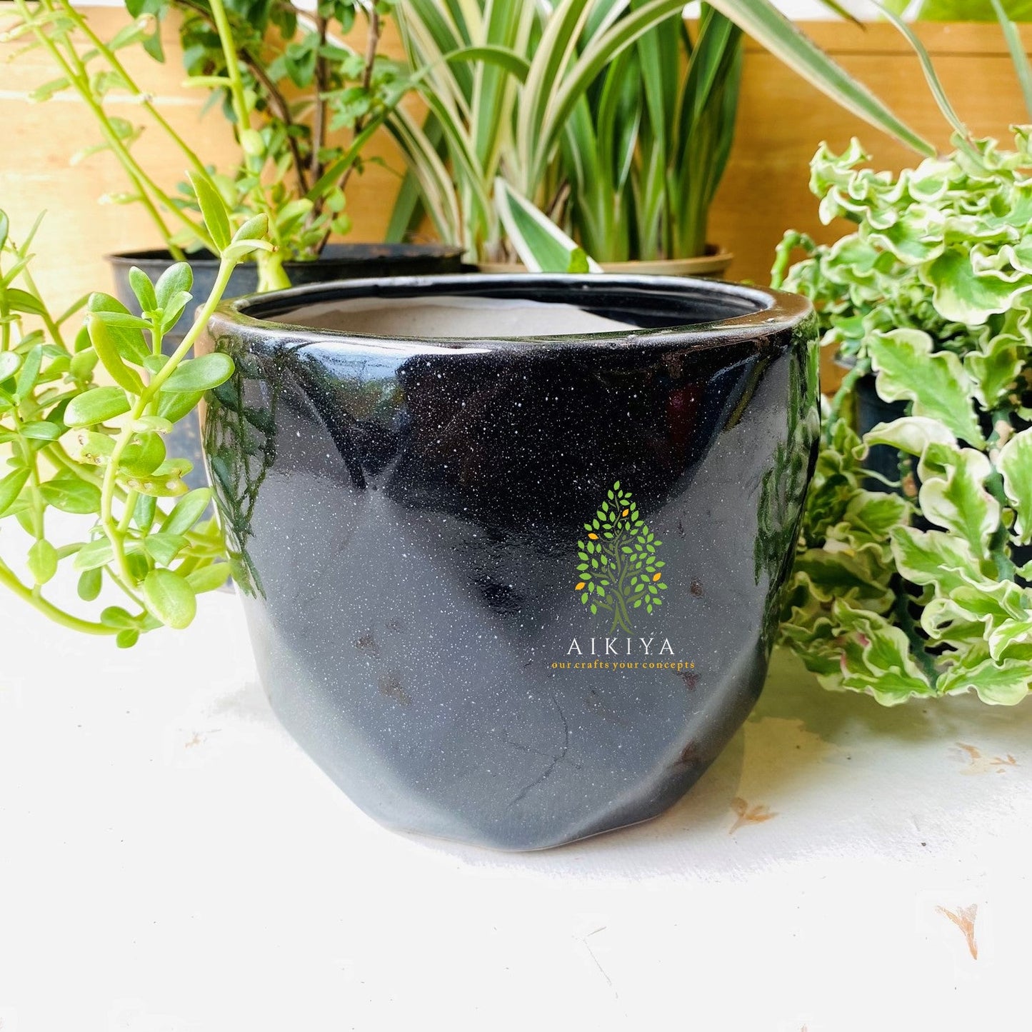Diamond Pot Big Black