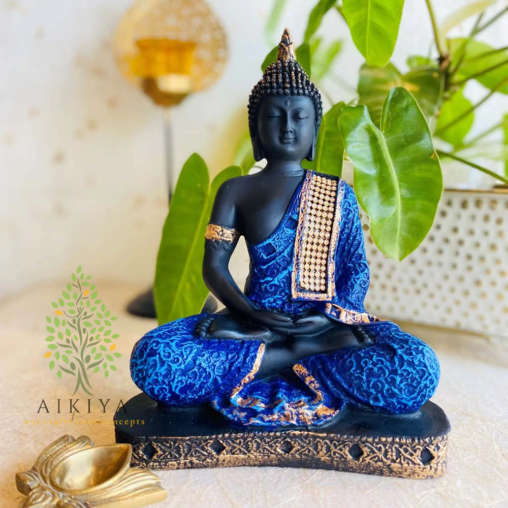 Buddha - Gold Blue 9"