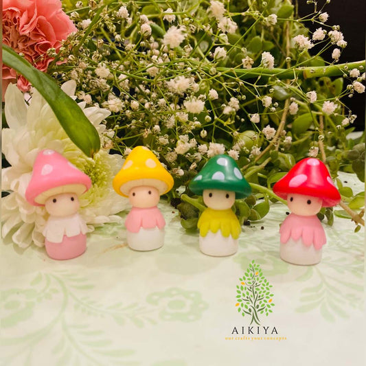 Miniature Mushroom Heads  (set of 2)