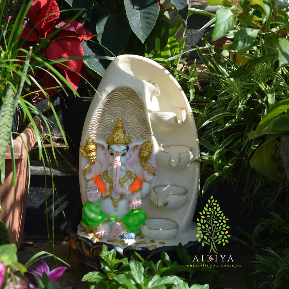 Ganesh Fountain with Diyas (store pick up only)