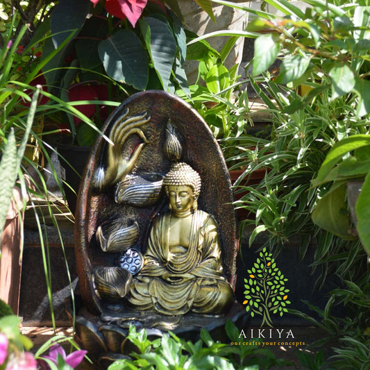 Buddha Fountain with Mudra (store pick up only)