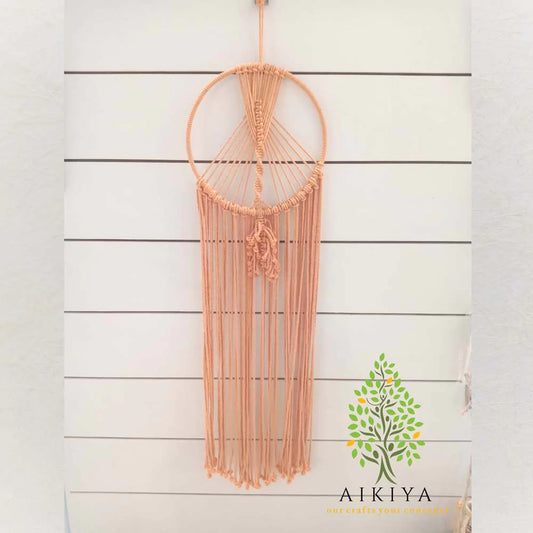 Orange Feather Dream Catcher Hanging