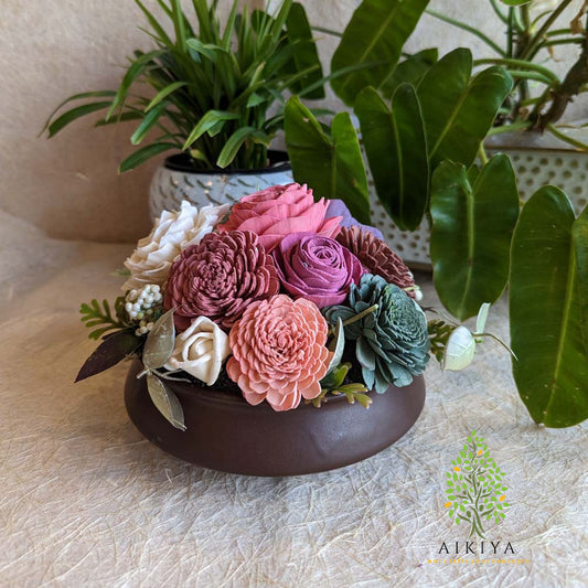 Shola Flower Arrangement - Sonata In Mixed Pastels
