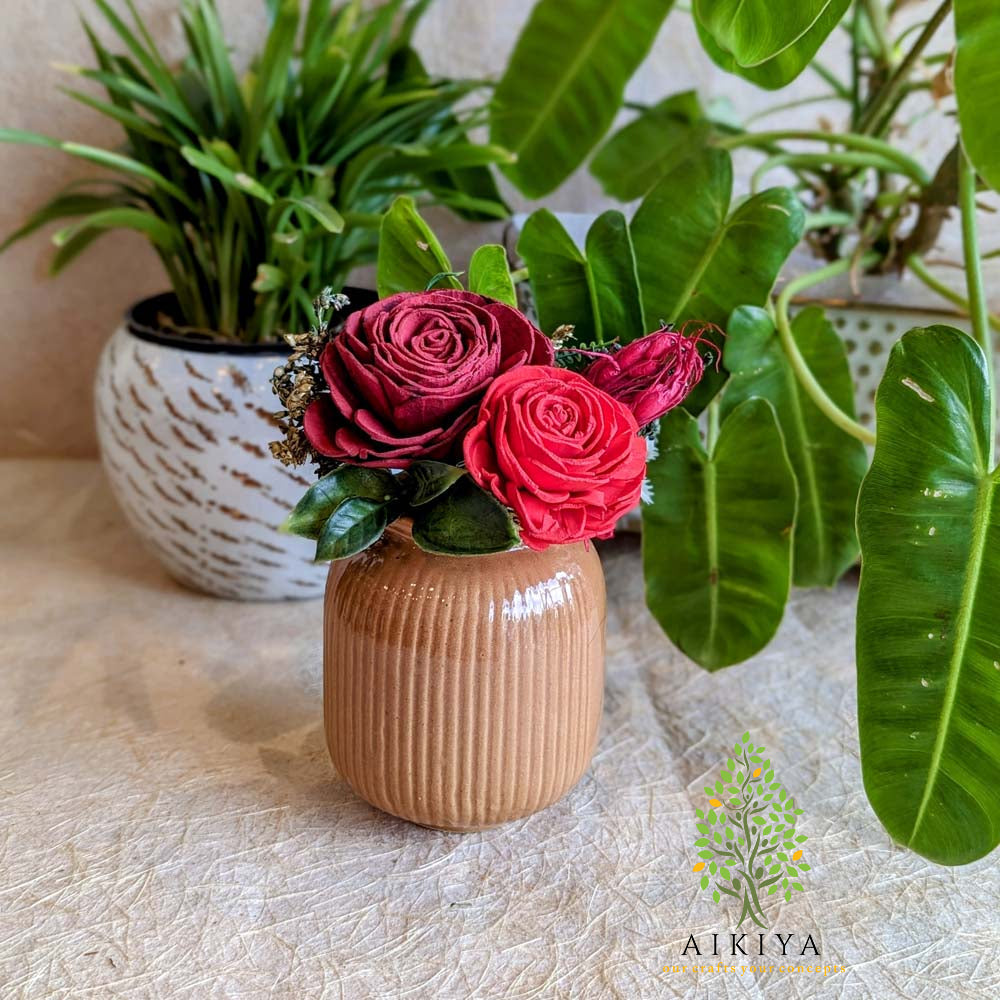 Shola Flower Arrangement - Overture In Red And Pink