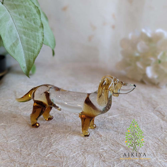Glass Art - Brown Dog