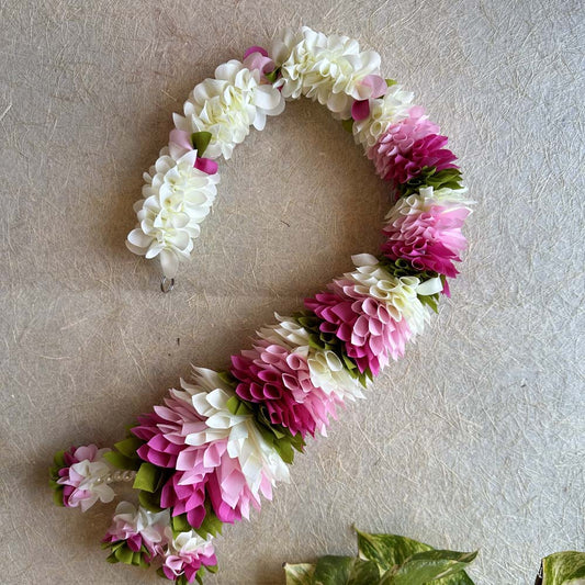 White And Pink Floral String Set Of 2