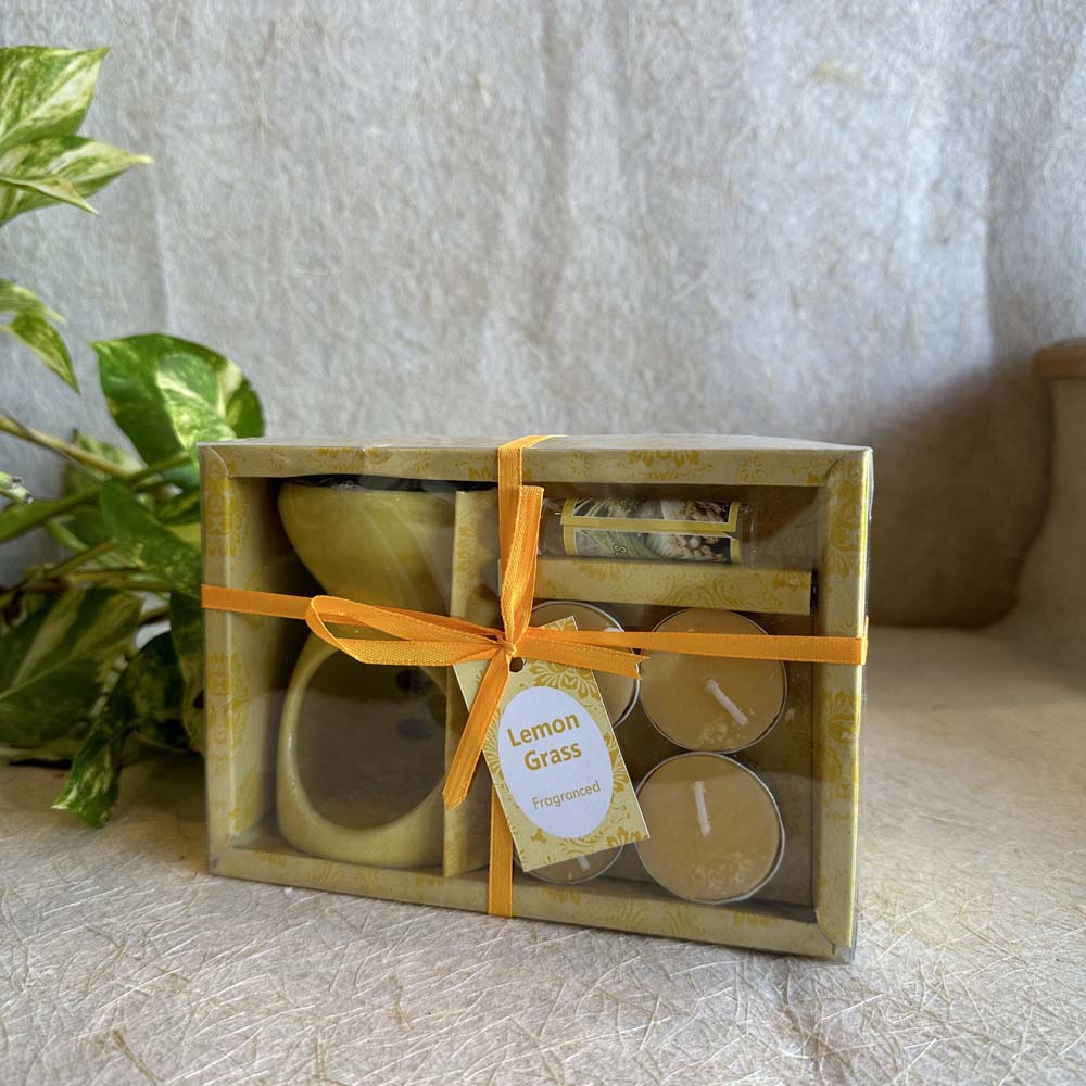 Citrus Burst - Ceramic Diffuser Set