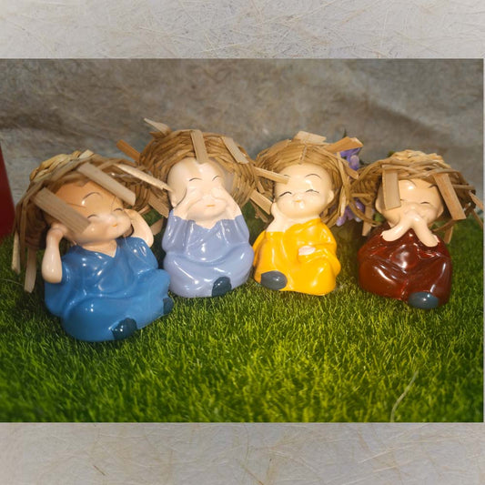 Buddha Hay Head Set Of 4