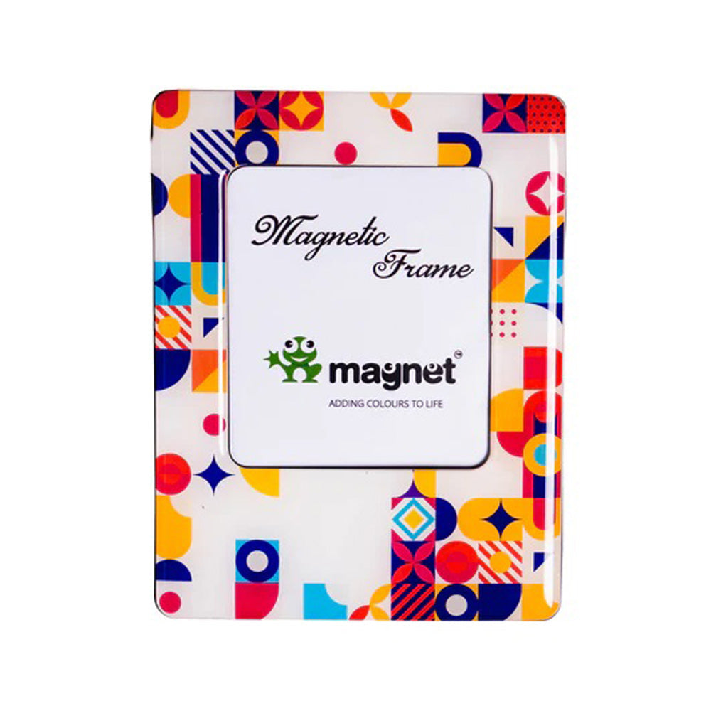 Vibrant Magnetic Photo Frame - Decorative Multicolor Design