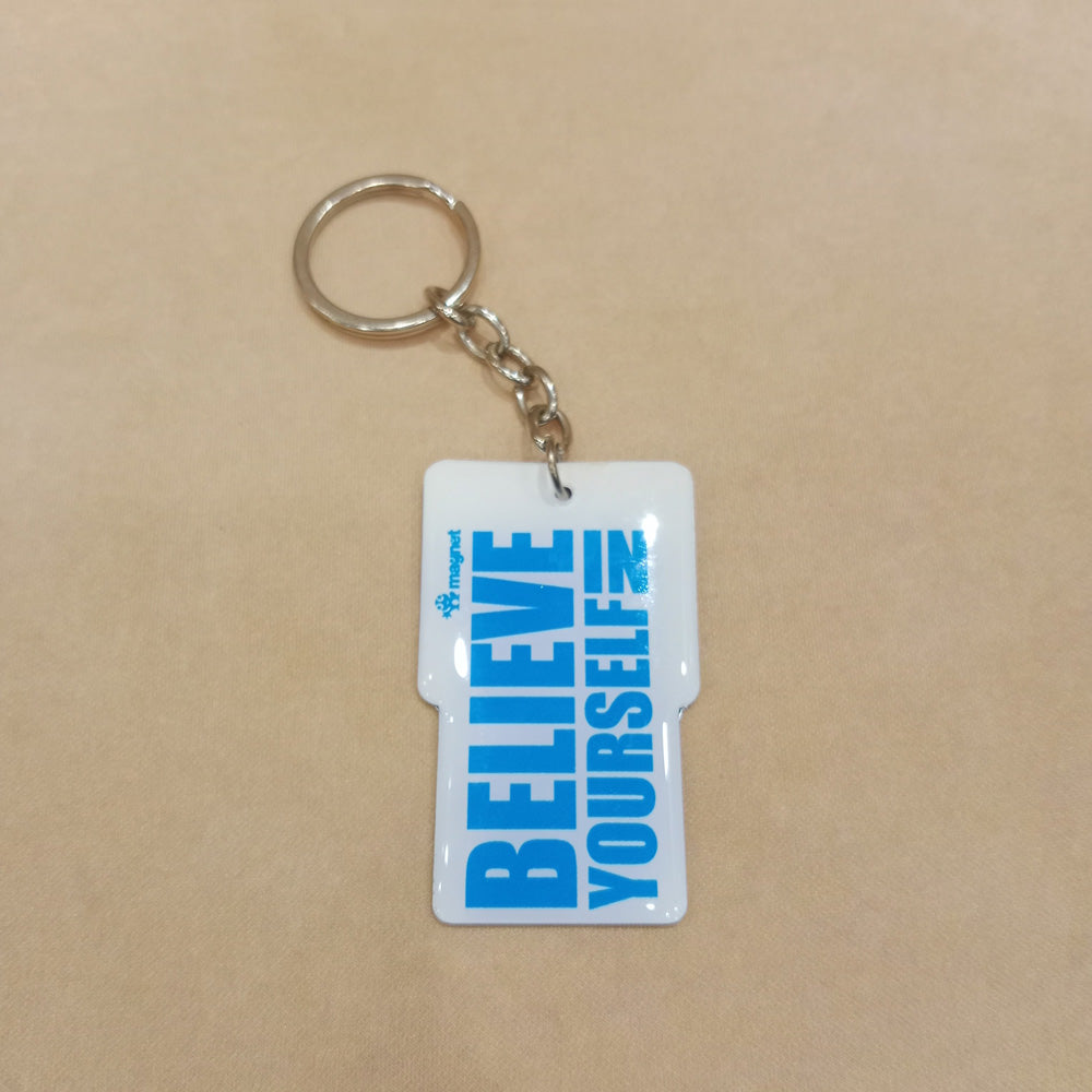 Inspirational Keychain - Believe In Yourself Motivational Design