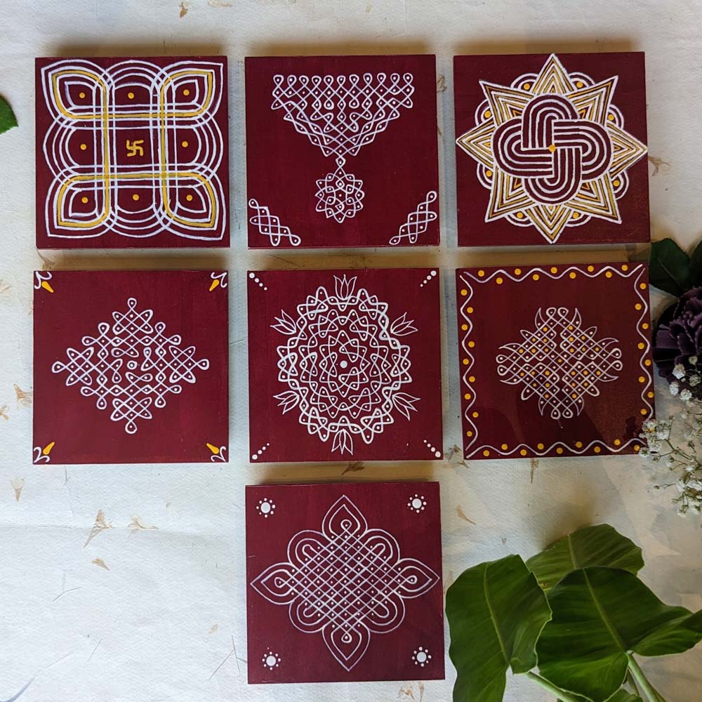 Kollam Manai 5" Pack Of 2 Assorted Designs