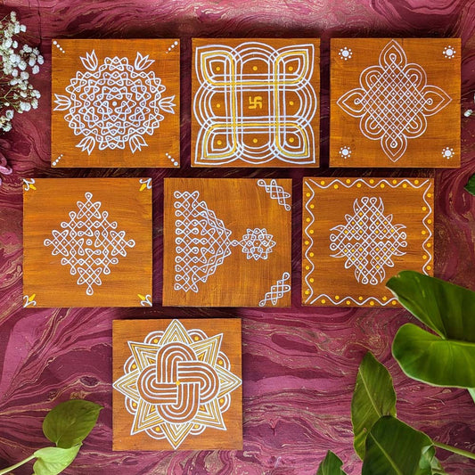 Kollam Manai 5" Pack Of 2 Assorted Designs