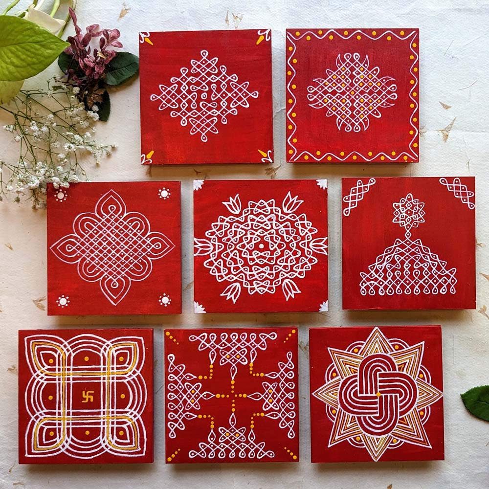 Kollam Manai 5" Pack Of 2 Assorted Designs