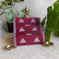 Golu Padi 3 Steps 4"X4" Step Size Maroon Suitable To Keep Brass And Golu Idols