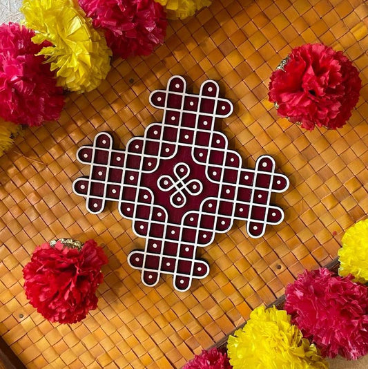 Puli With Dot Kollam Motif