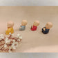 Adorable Mini Monk Figurines - Set Of 4 Hand-Painted Decorative Statues