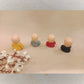 Adorable Mini Monk Figurines - Set Of 4 Hand-Painted Decorative Statues