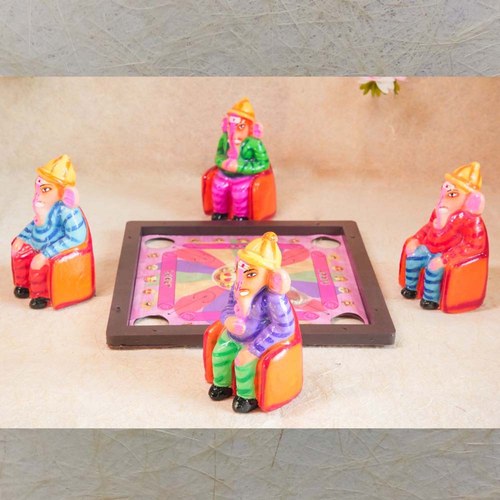 Ganesha Playing Carrom