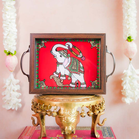 Blessing Elephant Tray - Red