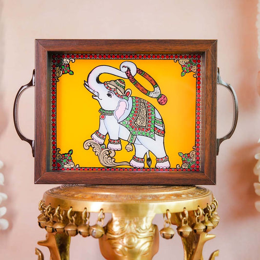 Blessing Elephant Tray - Yellow