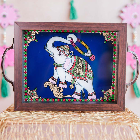 Blessing Elephant Trays Blue