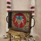 Twin Parrot Trays Maroon