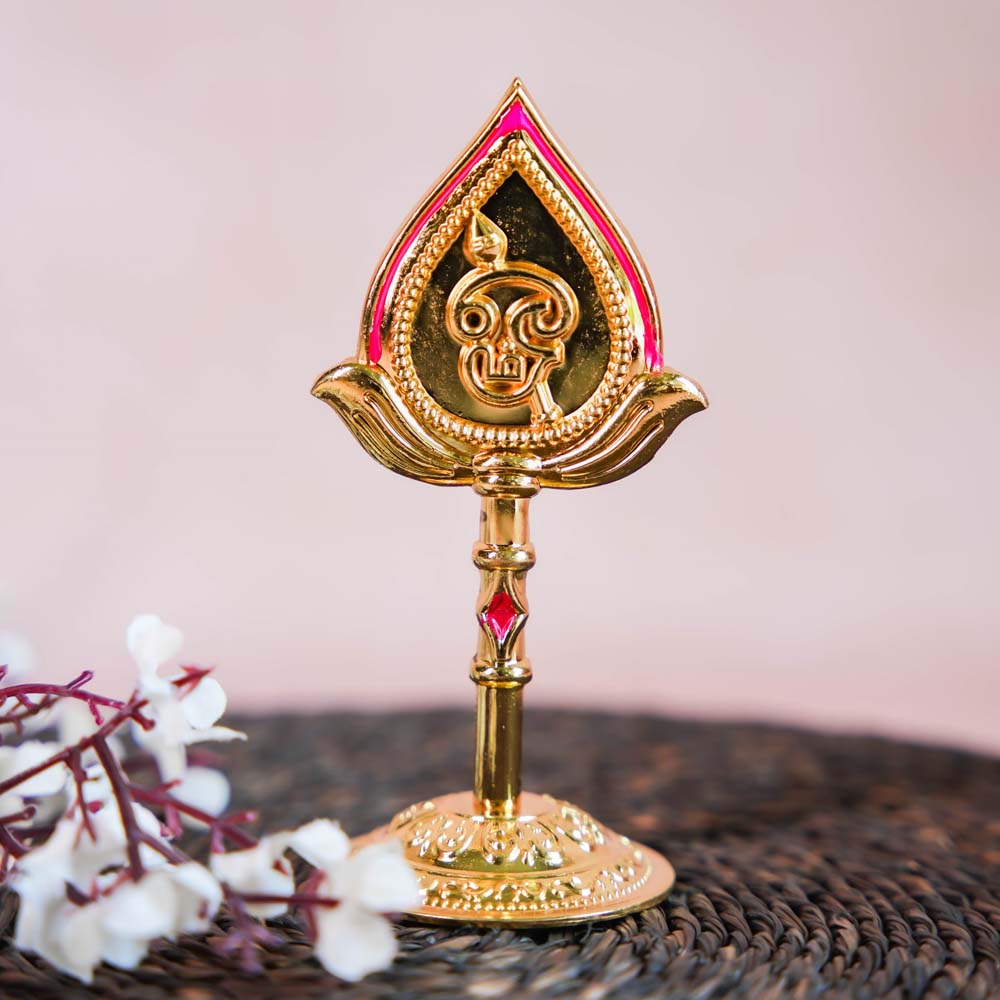 Murugan Face With Vel Gold Finish