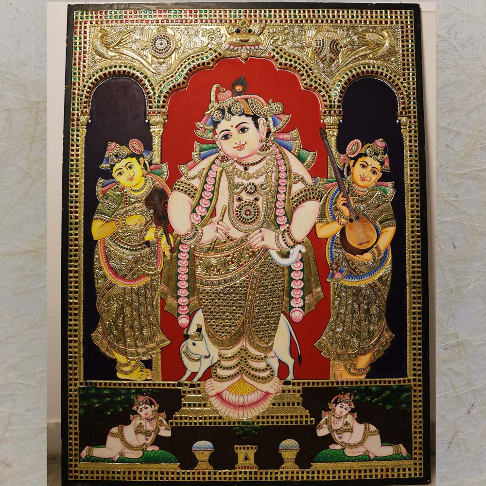 Krishna Tanjore Painting