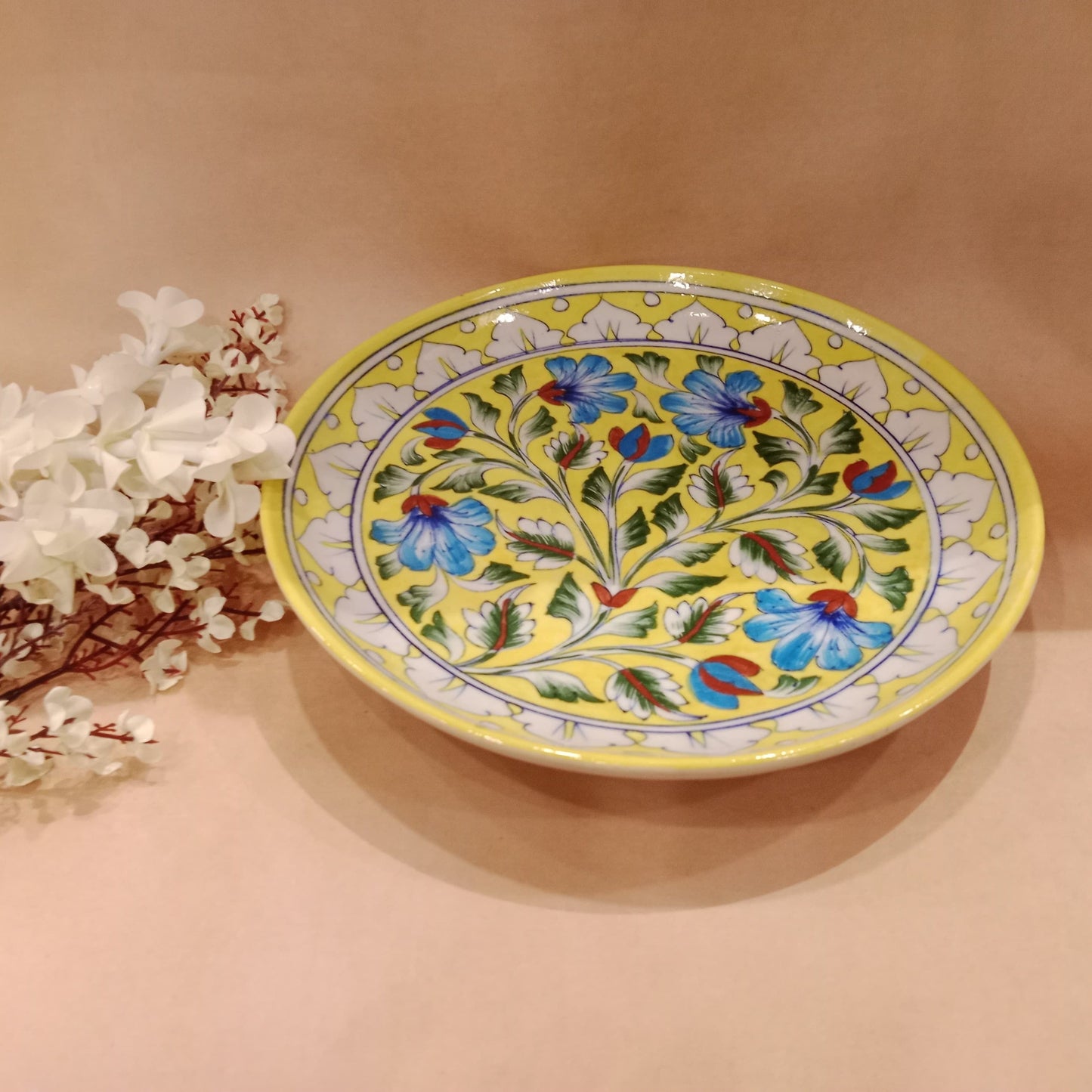 Flower Plate Yellow