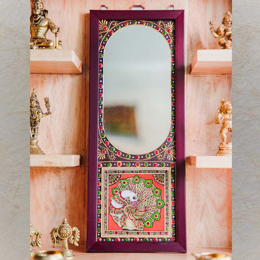 Auspicious Peacock Mirror