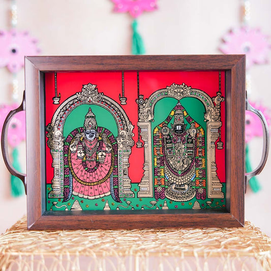 Perumal Thayar Tray Red