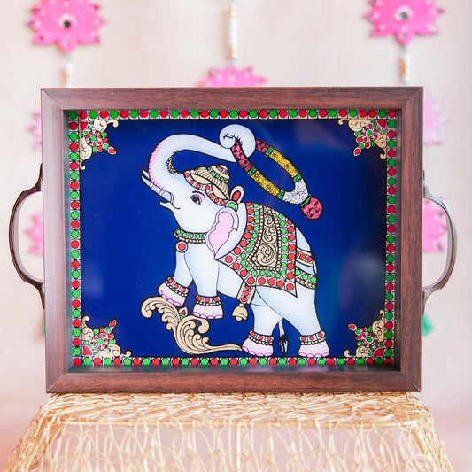 Blessing Elephant Trays Blue