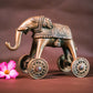 Handcrafted Brass Elephant On Wheels - Traditional Indian Decorative Figurine